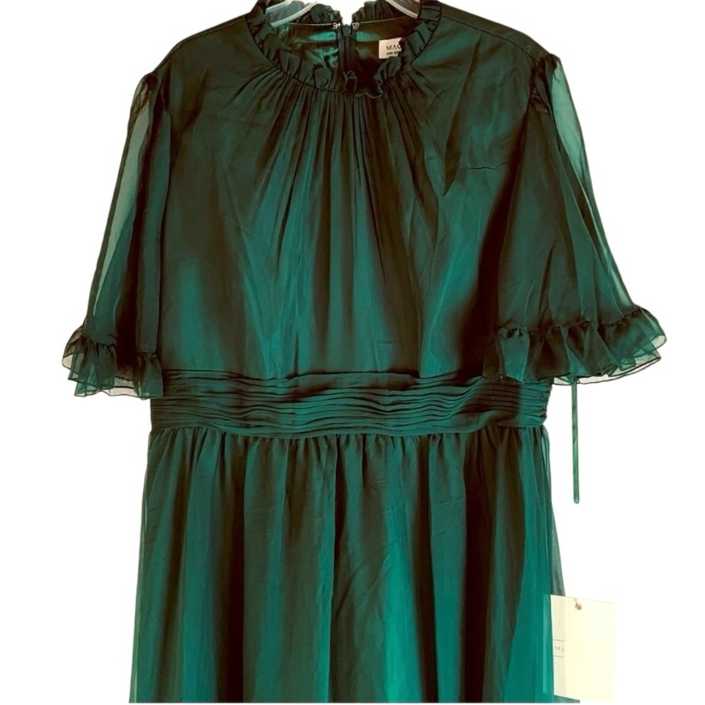 Mac Duggal Dark Green Maxi Dress - Picture 8 of 13